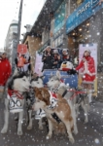 파리바게뜨에서 오늘(14일) 오전 명동에서 크리스마스 맞이 이색 퍼포먼스를 실시하였다.