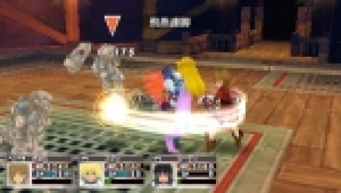 <Tales of Destiny>의 주인공 스탄 (Stan) 과 <Tales of Legendia>의 주인공 세넬 (Senel)의 전투 장면 

- ‘테일