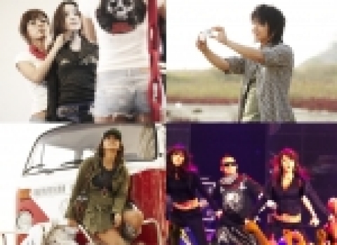삼성전자 새로운 대작 뮤직드라마 '애니스타'를 공개 장면. '애니스타'는 9분 분량의 대작 뮤직드라마이다. 애니콜의 인기 모델 이효리, 이준기와