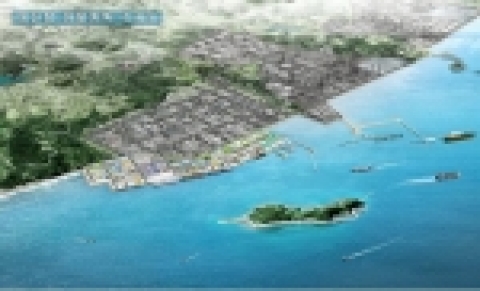 대산항 조감도