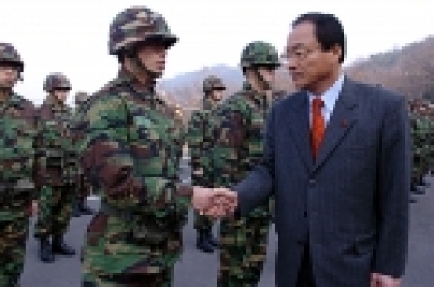 조선대학교 118학군단은 동계입영훈련식을 12월 22일 오전 11시 학군단에서 가졌다.