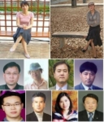 좌로부터 '신인문학상' 수상자 이혜진 씨와 이정선 씨, 그리고 '2006년 빛낸 문인상' 수상자 유재건 시조시인, 김성호 시인, 안재동 문학평론