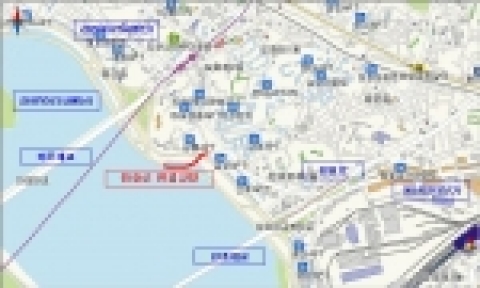 원효로 진입 연결교량 위치도