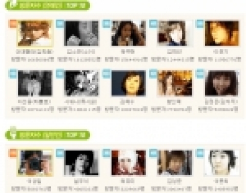 미니홈피로 본 베스트 인물