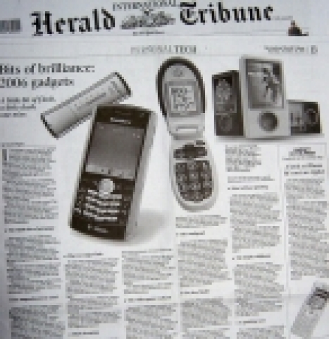 인터내셔널 헤럴드 트리뷴은 지난 달 28일 기사를 통해 삼성전자의 '지터벅', 마이크로소프트의 뮤직플레이어 'ZUNE', 트랙볼(Trackbal