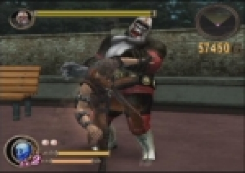 통쾌한 액션과 게임의 코믹함을 극대화한 완벽 한글화 게임, PS2용 『GOD HAND™(갓 핸드)』스크린샷
