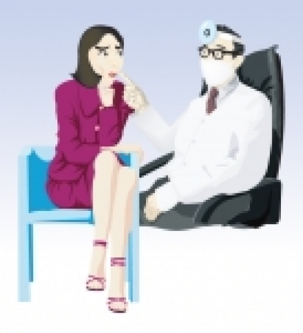 볼지방이식을 상담받는 삽화