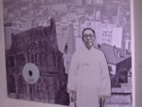 김구 선생 및 상해 임시정부 사무실 축소판 모형