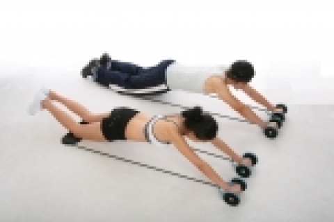 튜빙을 이용한 복부운동