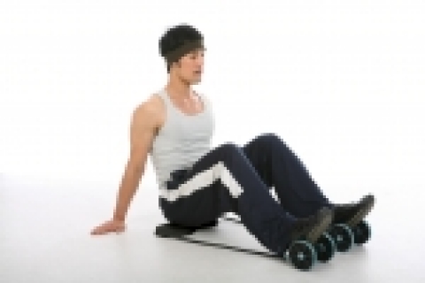 튜빙을 이용한 다리운동