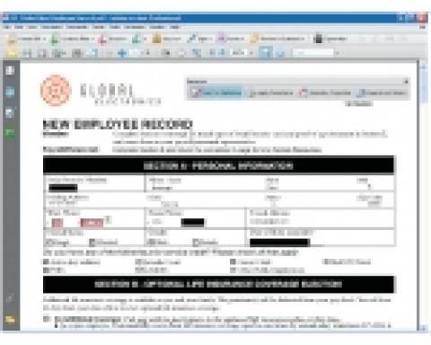 어도비 애크로뱃 8 사용화면_교정도구