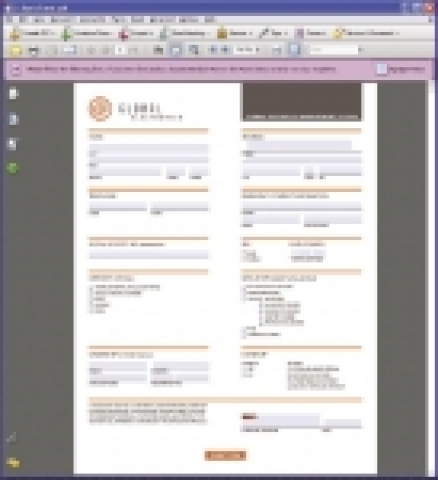 어도비 애크로뱃 8 사용화면_양식 폼