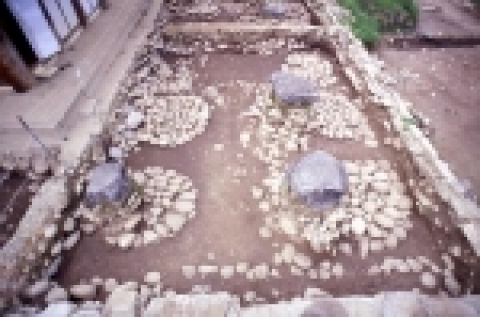 4차 금당지 기초부 전경(통일신라시대)