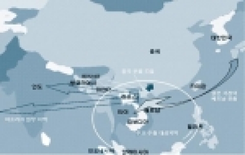 베트남 중심의 아시아 생산 네트워크 개념도