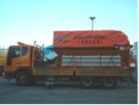 염화칼슘 살포기 덮개로 적용