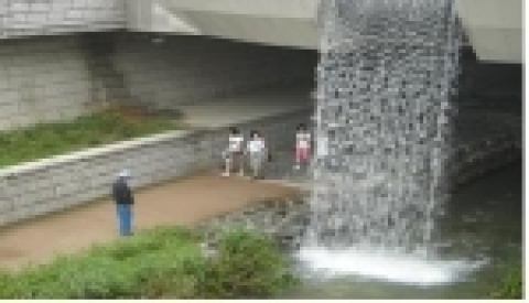 오간수교 패턴천변 분수