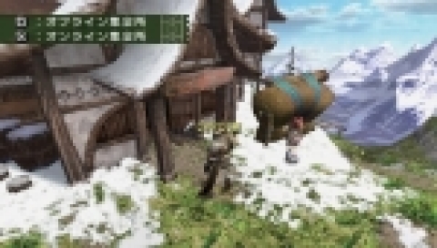 <화제의  PSP용 게임 『 몬스터헌터 포터블 2nd 』게임 화면>