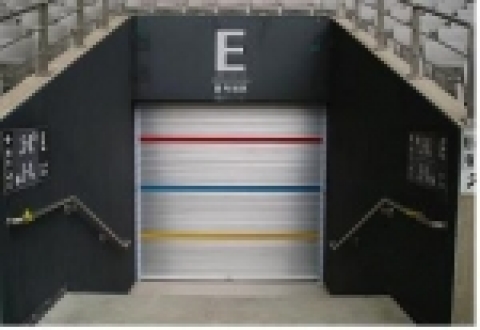 출입구 방풍셔터 설치(관람객출입구)