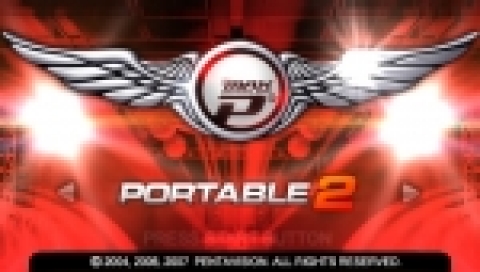 국산 PSP용 게임 소프트웨어‘DJMAX PORTABLE 2’의 스크린 이미지