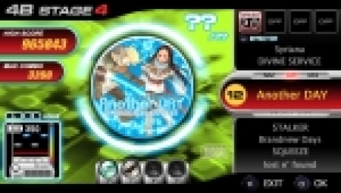 국산 PSP용 게임 소프트웨어‘DJMAX PORTABLE 2’의 스크린 이미지 -선곡 화면