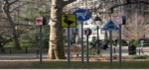 &lt;사례 1 : 교통 표지판을 이용한 공공 미술&gt;