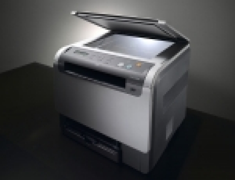 삼성전자가 세빗서 선보인 세계 초소형, 초경량 컬러레이저 복합기
