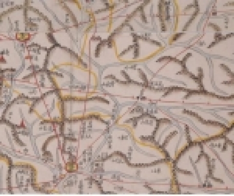 청량산 일대 고지도