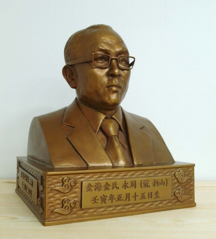 고인의 형상을 본따 만든 흉상납골함