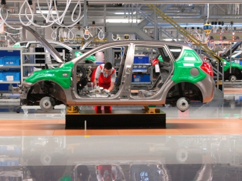 Zilina - Assembly line - Profile view