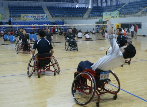 제 2회 삼성전기배 전국 장애인 배드민턴 대회  남팀좌식