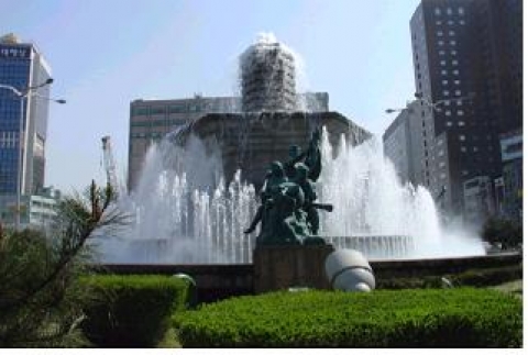 중구 한국은행 앞 분수