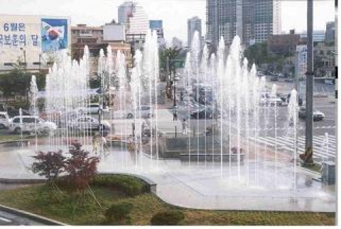 용산 삼각지 로타리 분수