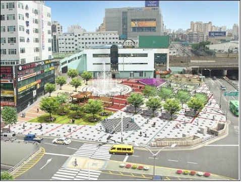낙후된 구로역 광장, 시민의 휴식처로 재탄생