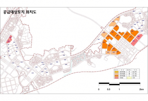 공급대상지 위치도