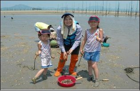 무안 해제 송계마을 어촌체험 현장