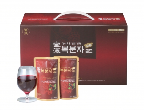 감식초를 담은 진한 복분자골드