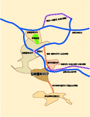 김해율하 위치도