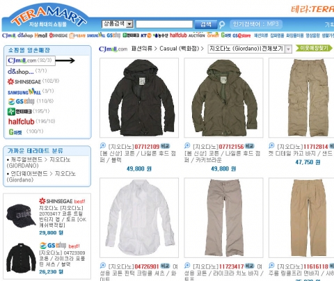 링크플러스는 쇼핑몰의 경계를 넘나들며 쇼핑을 할 수 있는 열린쇼핑몰 테라마트(www.teramart.net)를 오픈했다