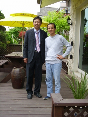 아이잡강원 박웅재 대표와 개그맨 배영만씨