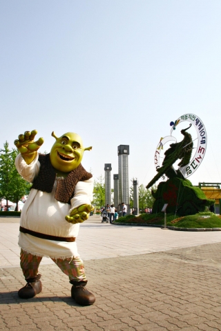 슈렉, 고양 세계 꽃 박람회 폐막식 방문