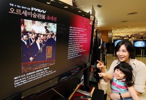 삼성 파브(PAVV), 명화를 만나다