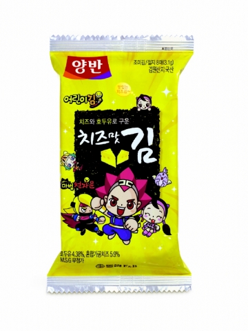 동원F&B 어린이용 김 ‘양반 치즈맛김’ 
