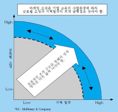 글로벌 조정형 vs. 지역밀착형 마케팅 조직
