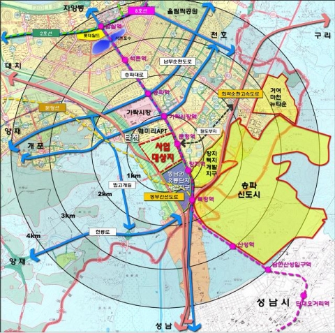 문정지구 위치도