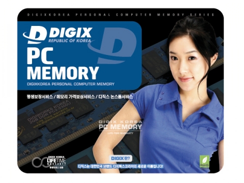 변경된 디지웍스 PCMEMORY 상품군 포장 디자인