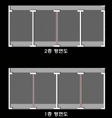 격간벽구조(평면)