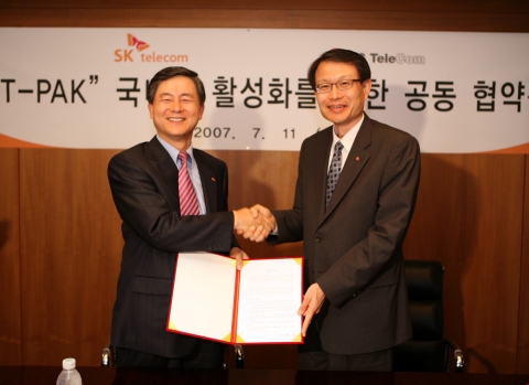 SKT-LGT, T-PAK공동사용 손잡아