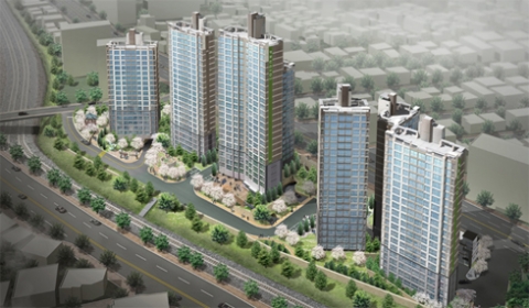 효창동 효창 파크푸르지오 조감도