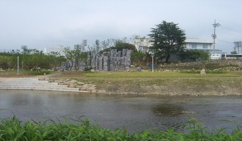 광주천과 서방천 합류부인 두물머리나루