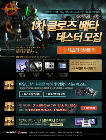 신청만 해도 런던여행상품권과 프라다폰, DSLR이 주어지는 이벤트